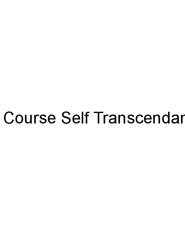 Course Self Transcendances