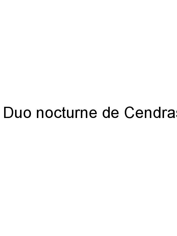 Duo nocturne de Cendras