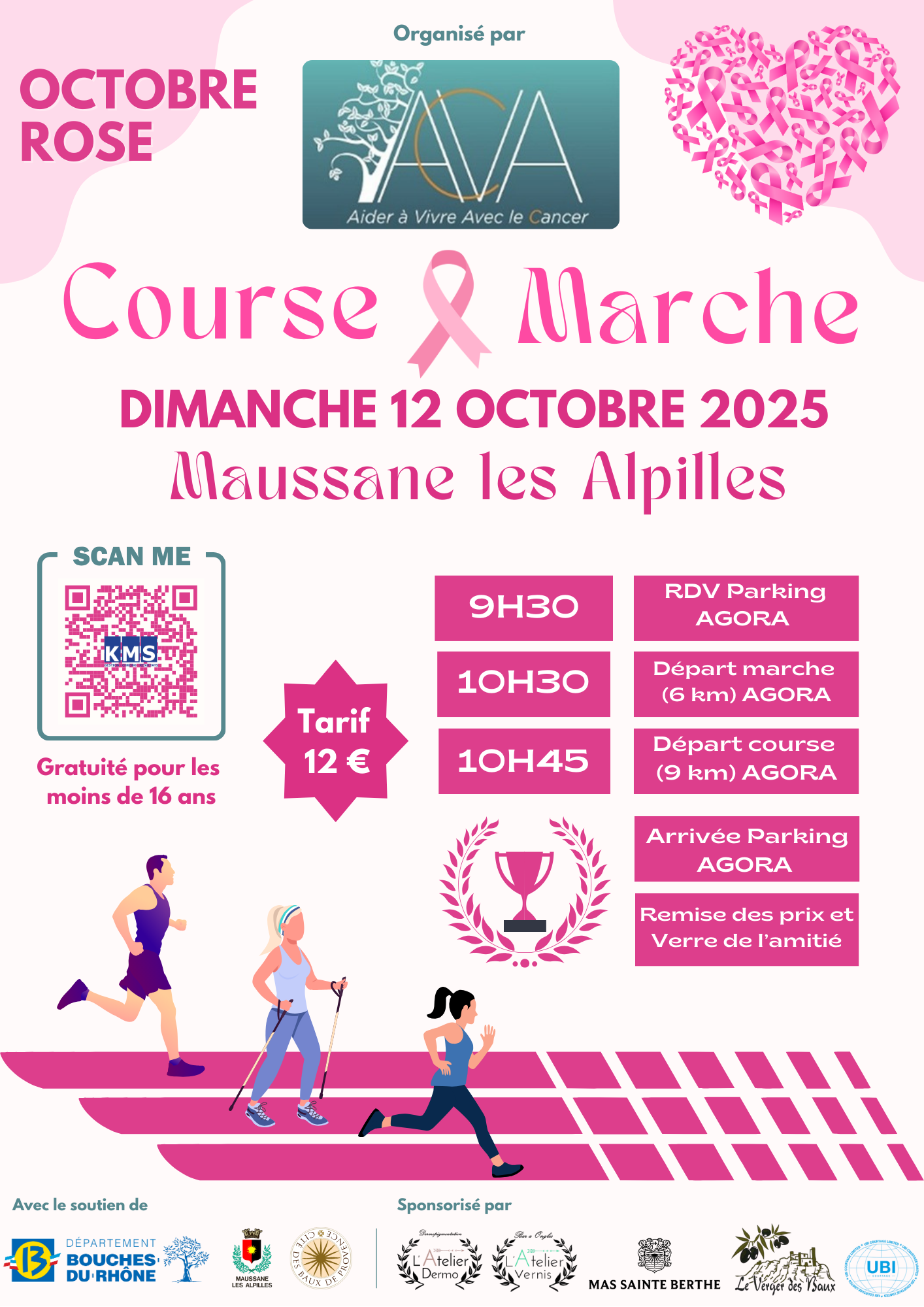 COURSE et MARCHE OCTOBRE ROSE MAUSSANE LES ALPILLES : image