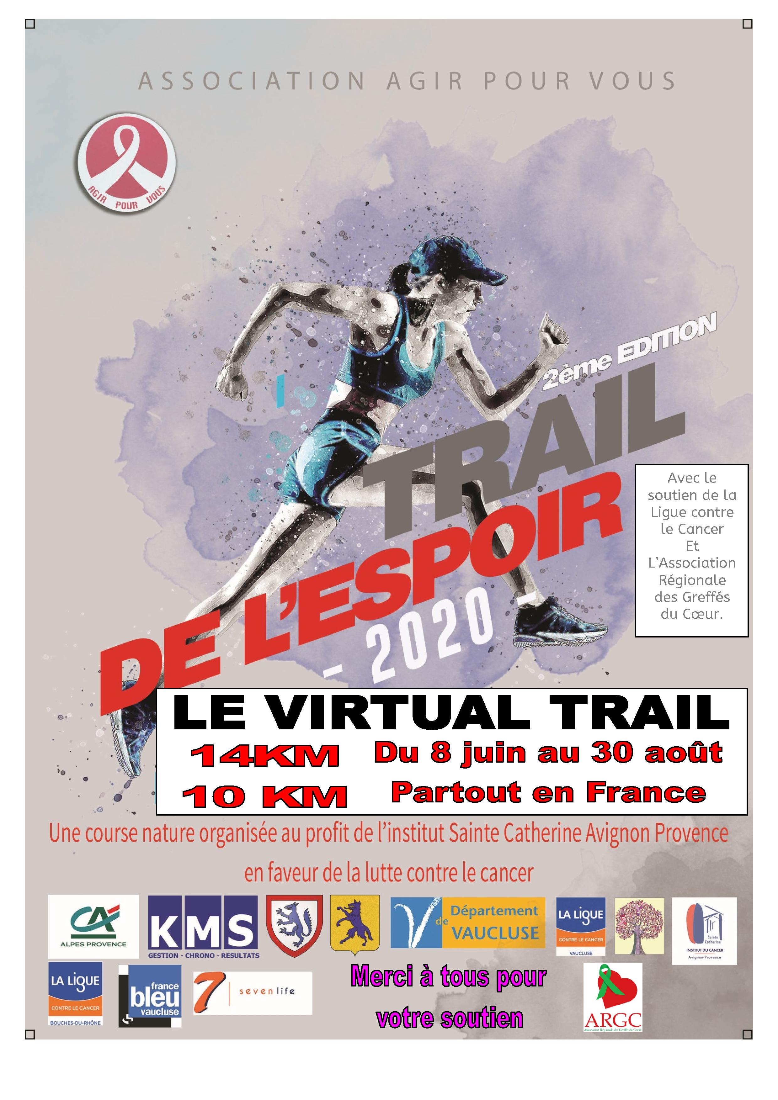 Le VIRTUAL TRAIL de l'ESPOIR 2020 : image