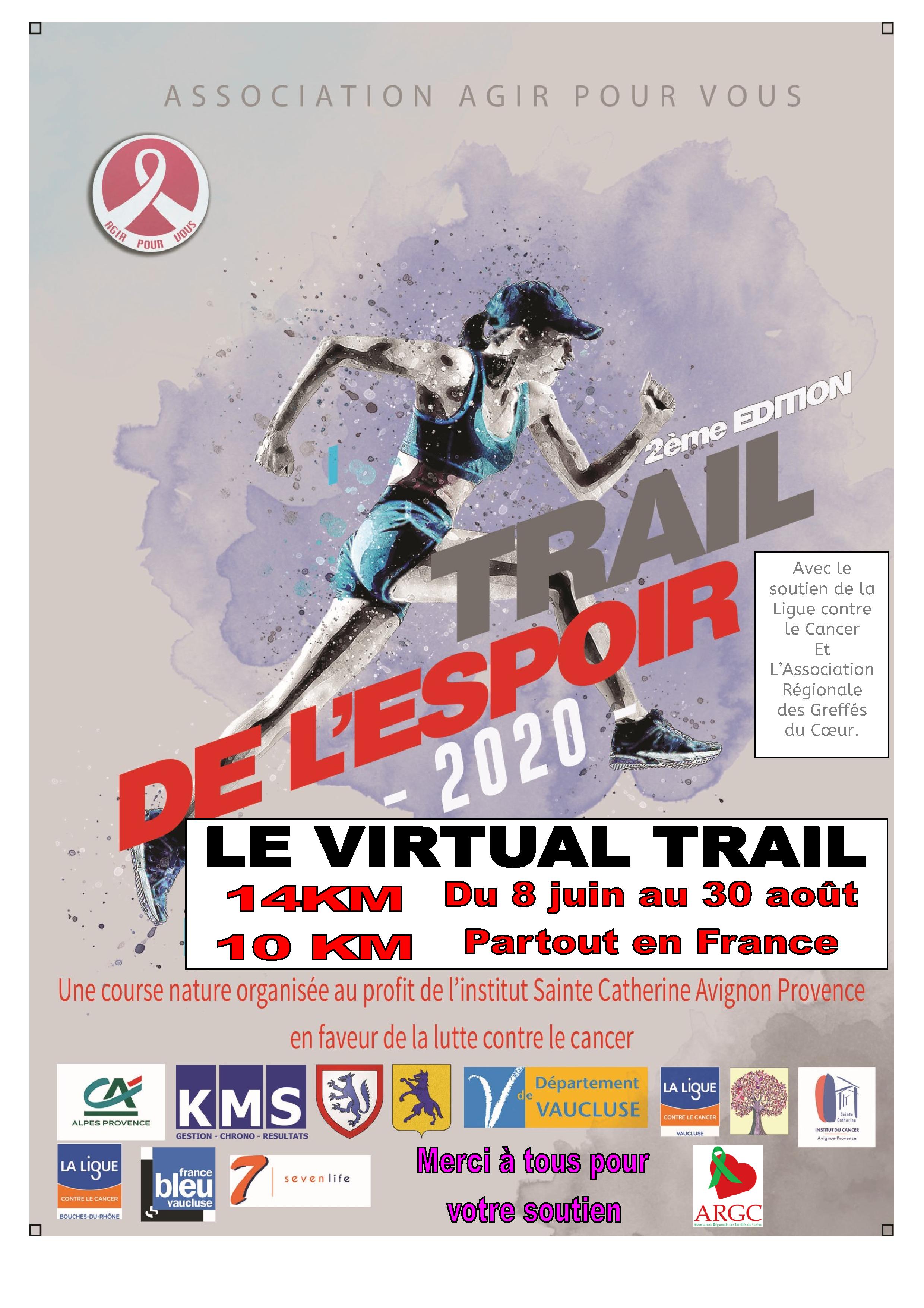 Le VIRTUAL TRAIL de l'ESPOIR 2020